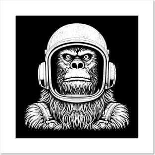 Vintage bigfoot astronaut Posters and Art